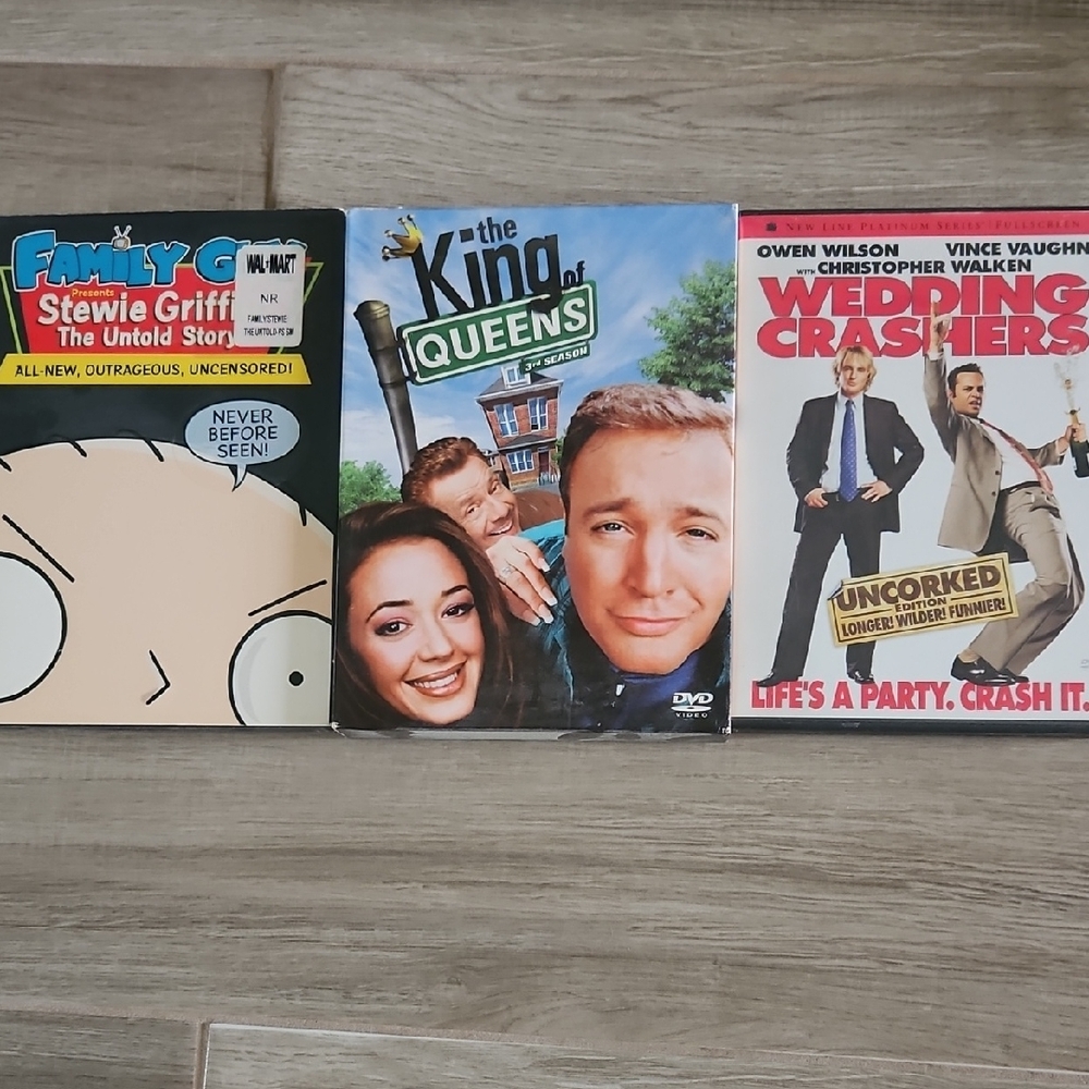 Family Guy, King of Queens, Wedding Crashers DVD Set